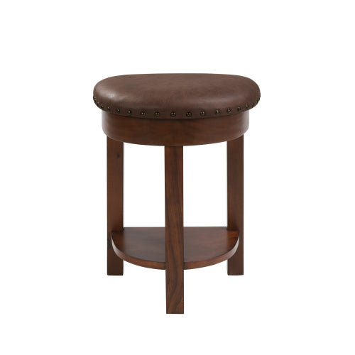 4-Piece Cherry Solid Wood Bar Set, 60inch  Table & 3 PU Stools