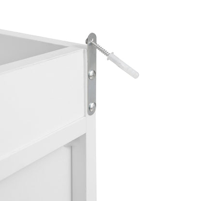 Wardrobe with 3 Drawers High Wardrobe Armoire With Rattan For Living Room, Bedroom Organizer