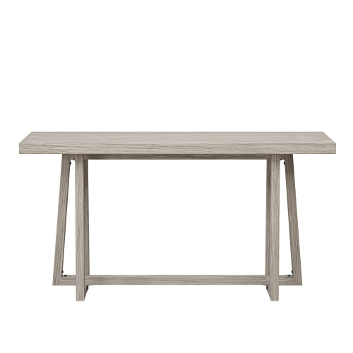 59.84'' Console Table, Stylish Rectangular Entryway Table, Outdoor Console Table for Patio, Sturdy Construction Hall Table, Sofa Table for Entrance, Hallway, Living Room, Bed Room and Patio, Grey