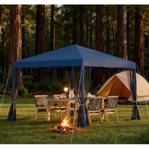 Height Adjustable Pop Up Canopy Tent,Instant Gazebo,Screen House Room with Carry Bag