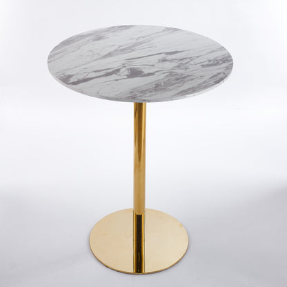31.5inch  folding GOLDEN AND WHITE Tulip BAR Table Mid-century BAR  Table for 2-4 people With Round Mdf Table Top, Pedestal BAR  Table,  MDF top