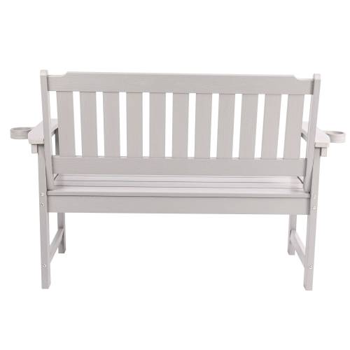 Minimalist Light Gray bench Environmentally friendly and recyclable, suitable for both indoor and outdoor use. Just wipe it clean when it gets dirty