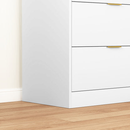 8 Drawers Dresser for Bedroom, Wood Bedroom Dresser Modern Drawer Chest, 8 Chest of Drawer, Tall Dresser for Closet, Dressers Organizer for Living Room, Closet, Hallway White