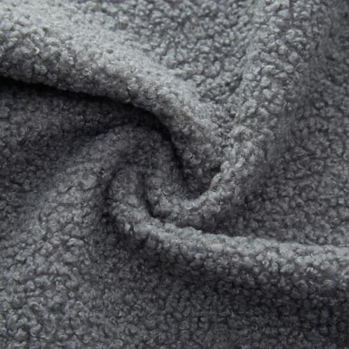 Grey 78.7 inch  Sherpa Fleece 3-in-1 Foldable Convertible Floor Sofa Bed