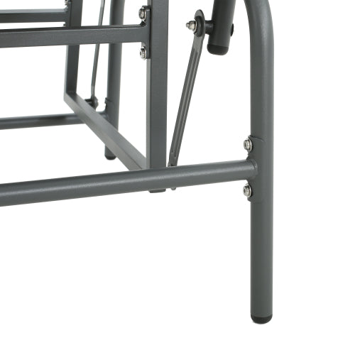 Palos Outdoor Wicker Glider Chair - Dark Gray