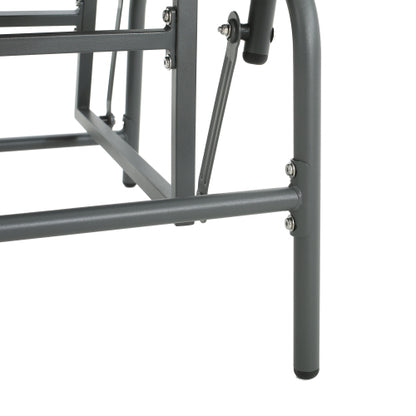 Palos Outdoor Wicker Glider Chair - Dark Gray