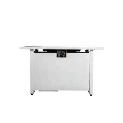 43" Metal Rectangular Fire Pit – Outdoor Patio Heating Table