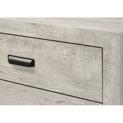 Whitewashed Wood 2-Drawer Transitional Nightstand, 21.6inch¡Á16.4inch¡Á23.6inchH