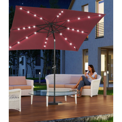 Sun Umbrella Solar Umbrella, Lighted Patio Umbrella