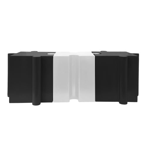 Puzzle Art Side Table, Modular Convex Edge MGO Table - Buy Singles or Combine for Custom Layouts, Indoor & Outdoor,Black Color