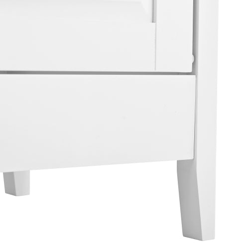 White Dresser for Bedroom, 6 Drawer Dresser with Wide Drawer and Metal Handles, White Dresser, Wood Dressers & Chests of Drawers for Hallway, Entryway.
