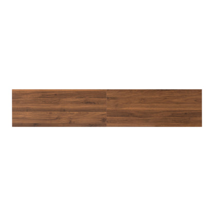 78.7 inch Walnut Wave Fluted TV Stand Legless Media Console Fits Up To 85 Inch TV