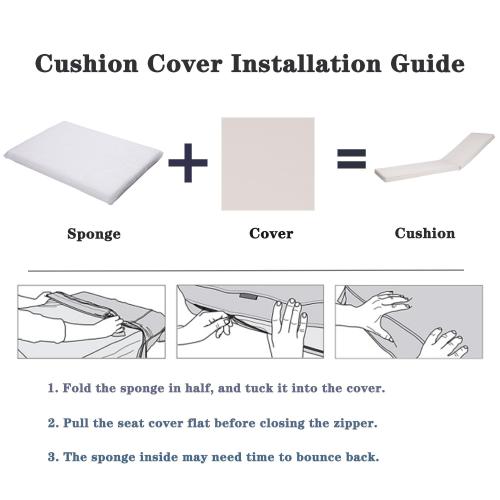 2PCS Set Outdoor Lounge Chair Cushion Replacement Patio Funiture Seat Cushion Chaise Lounge Cushion-Red/white