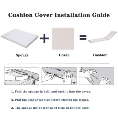 2PCS Set Outdoor Lounge Chair Cushion Replacement Patio Funiture Seat Cushion Chaise Lounge Cushion-Red/white