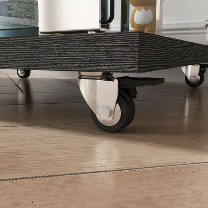 Modern Glass Display Cabinet with LED lights, Quick-assembly Antique Cabinet, Tempered Glass Bookshelf, Suitable for Living Room and Bedrooms, 1-door 3-shelf, Black