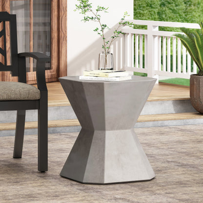 Outdoor LightWeight Concrete Side Table