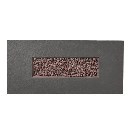 RECTANGLE MGO FIRE PIT - 50 000 BTU