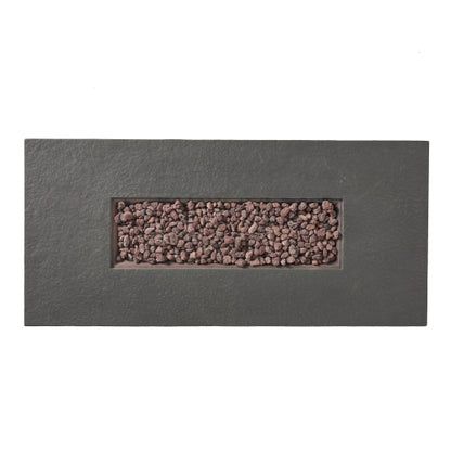 RECTANGLE MGO FIRE PIT - 50 000 BTU