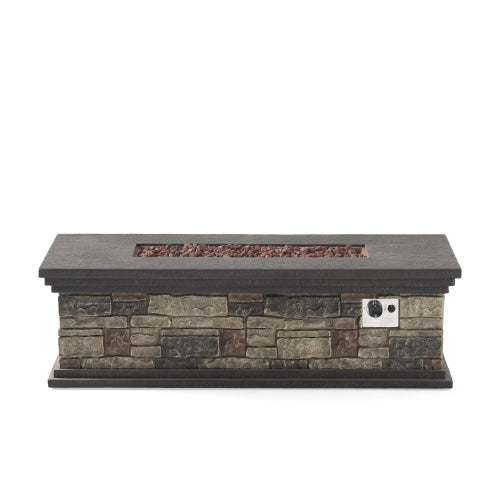 RECTANGLE MGO FIRE PIT - 50 000 BTU