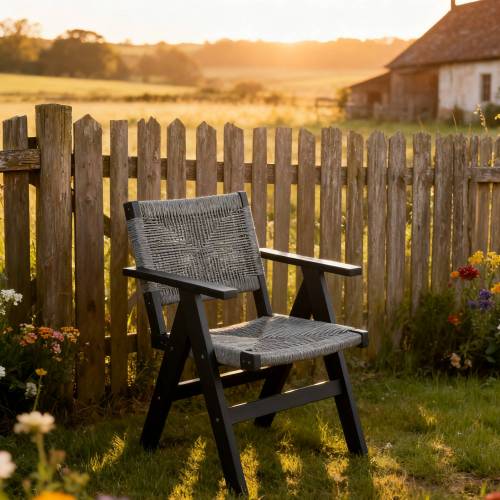 Lounge chair CHARCOAL GREY color, suitable for all seasons: Outdoor lounge chair