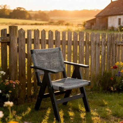 Lounge chair CHARCOAL GREY color, suitable for all seasons: Outdoor lounge chair