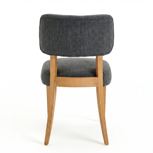 Wooden Dining Chairs Set of 2, Modern Fabric Upholstered Dining Room Chair Kitchen Chairs, Farmhouse Dinner Chair for Kitchen Dining Room