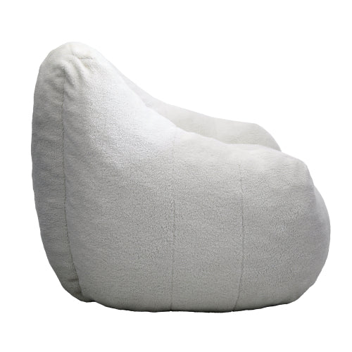 Tufted Faux Fur Memory Foam Bean Bag Chair with Armrests for Adults Kids Dorm Apartment Living Room