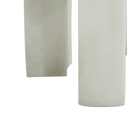 Outdoor MGO Round Top Side Table/End Table, Living Room Accent Table,Antique White