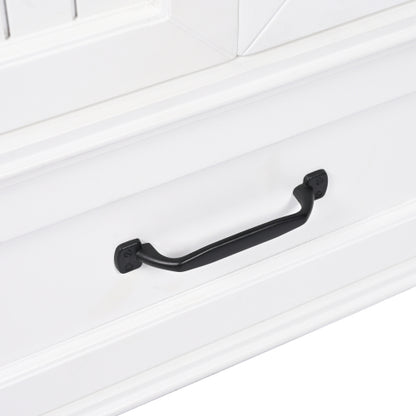 20" Bathroom Vanity with Sink, Bathroom Cabinet with Two Doors, Magnetic Door Stopper and Adiustable Foot Pads, A Drawer, White