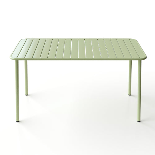 Sella long table (green) outdoor dining table villa courtyard balcony table outdoor leisure table simple garden waterproof table