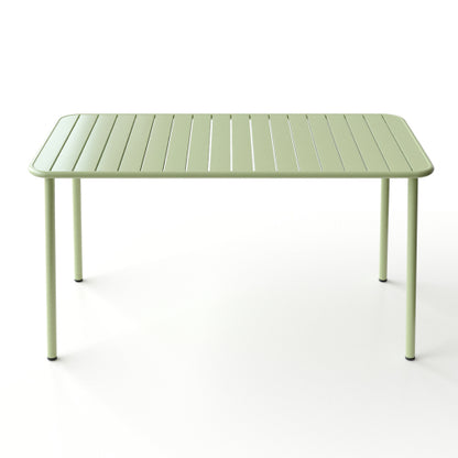 Sella long table (green) outdoor dining table villa courtyard balcony table outdoor leisure table simple garden waterproof table