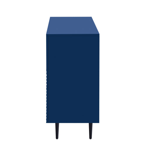Modern Geometric Door Side Cabinet Home Accent Storage Cabinet With Metal Legs Adjustable Shelf & Anti-Tipping Device