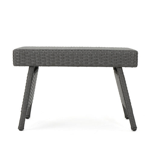 WICKER SNACK TABLE
