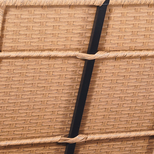 Outdoor Storage Bench PE Rattan 70Gal Deck Box Waterproof Outdoor Seat & Storage