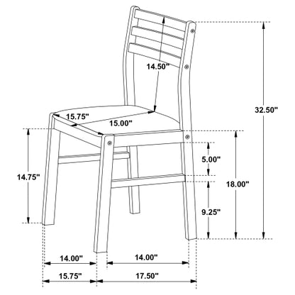 3-Piece Dining Set with Drop Leaf Table and Upholstered Chairs