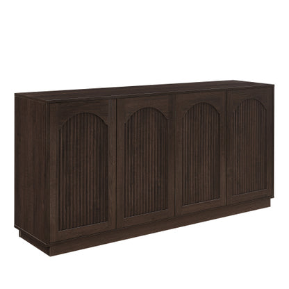 Modern 64 inch TV Stand with Storage Cabinets and Adjustable Shelves