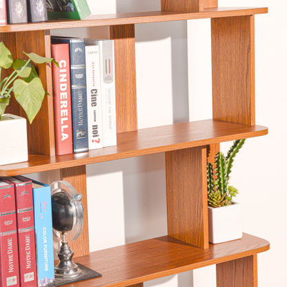 31.5 Inch 5-Tier Open MDF Free Combination Modern Display Bookcase