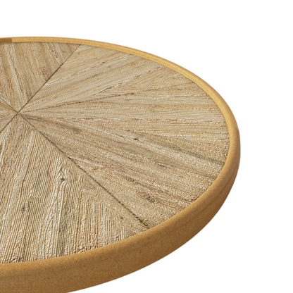 Round Pedestal Side Table, Vintage Style
