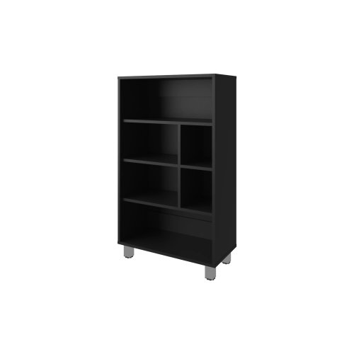 Wenge Finish Six-Shelf Home Bookcase Scratch Resistant Storage Display Rack