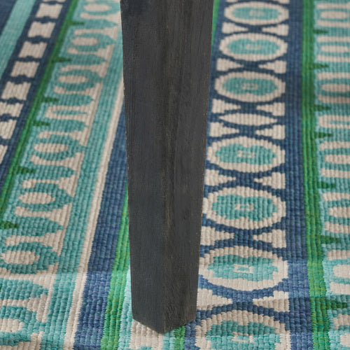 Outdoor Dining Chair Set of 2, Dark Grey With Light Grey Cushion