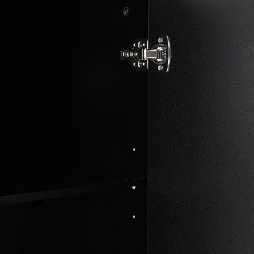 Modern TV Stand for 65 Inch TV with Storage Cabinets and Solid Wood Legs