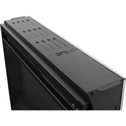 23 inch electric fireplace insert heater with log set & realistic flame, overheating protection without control