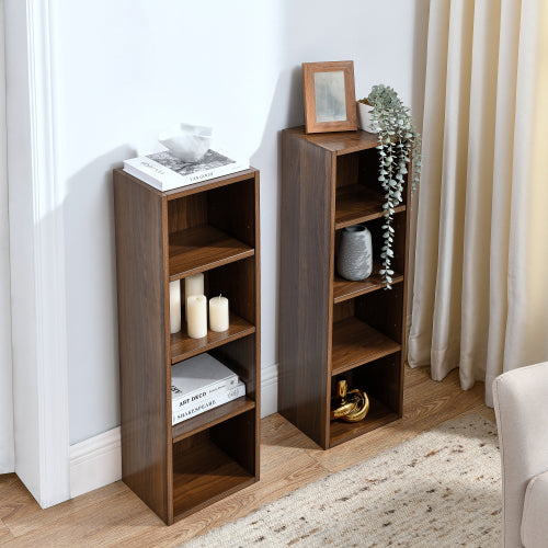 70.9 Inch 8-Tier Detachable Adjustable Slim Media Storage Tower Home Narrow Bookcase
