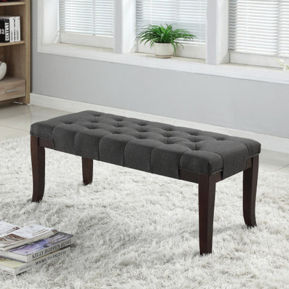 Bench, Fabric, Gray