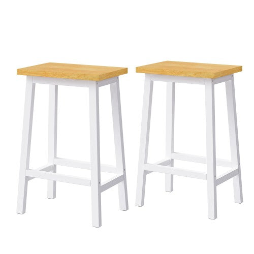 48inch Kitchen Island with 2 Bar Stools, Power Outlet, Door Internal Storage Rack, Kitchen Storage Cart on 5 Wheels with Drop Leaf, 5 Side Racks, 2 Drawers,White