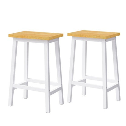 48inch Kitchen Island with 2 Bar Stools, Power Outlet, Door Internal Storage Rack, Kitchen Storage Cart on 5 Wheels with Drop Leaf, 5 Side Racks, 2 Drawers,White