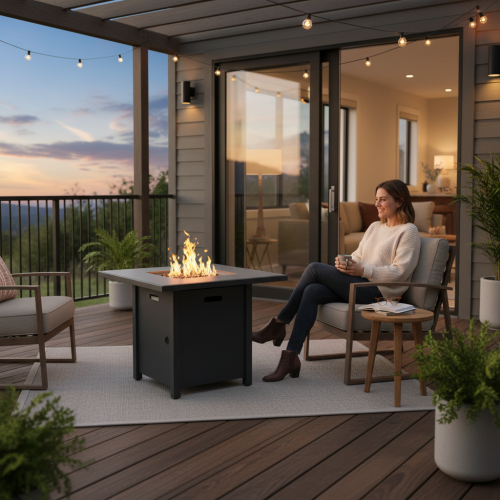 30" Powdercoated Metal Fire Pit