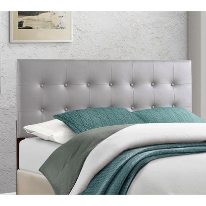 Queen Bed Headboard For Modern Comfort, Light Grey