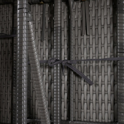 U_STYLE 2-in-1 Convertible Picnic Upholstered Bench Table,57.1" Outdoor Loveseat,Portable Picnic Table Couch,Convertible To 4 Seats&1 Table,For Garden,Lawn,Backyard,Porch,Patio