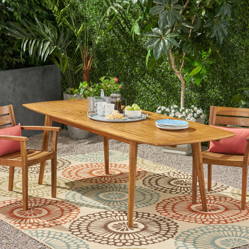 Outdoor Acacia Wood Expandable Dining Table, Teak